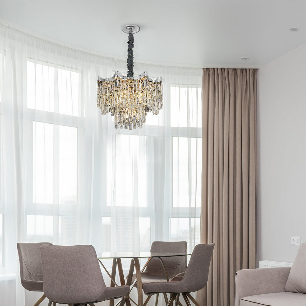 Hanging Crystal Chandeliers for Living Room Lighting Luxury ~5005