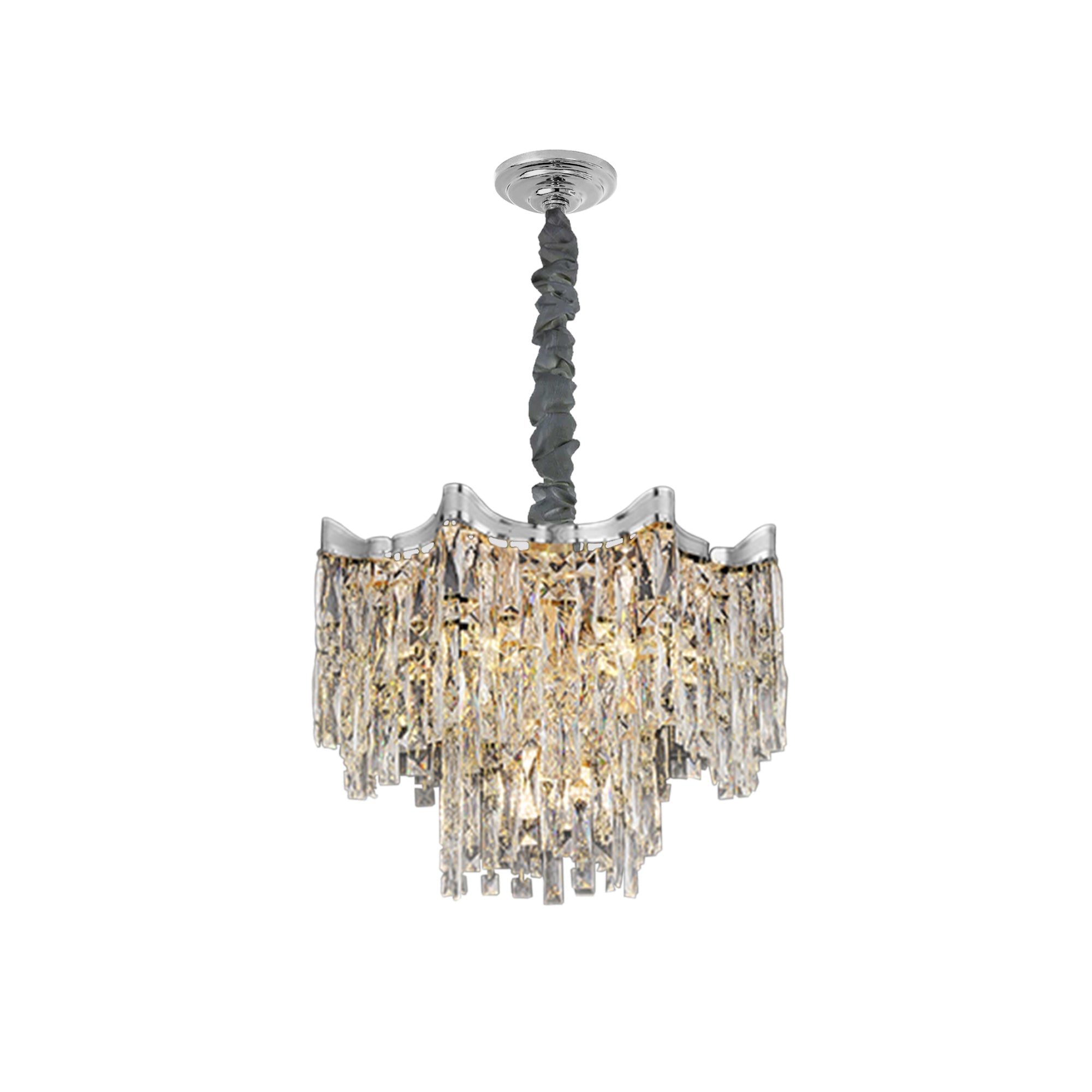 Hanging Crystal Chandeliers for Living Room Lighting Luxury ~5005